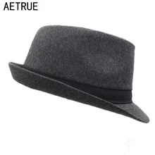 AETRUE Мужские фетровые шляпы женские фетровые пляжные шляпы Панамы кепки мужские с широкими полями бренд Gorros Chapeu церковный канотье пустые фетровые шляпы