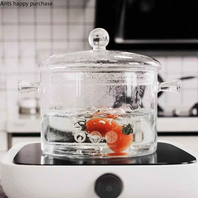 

Open Fire Direct Use Household Glass Pot Japanese Creative Cooker Pot Soup Pot Noodle Pot Gas Stove Electric Ceramic Stove