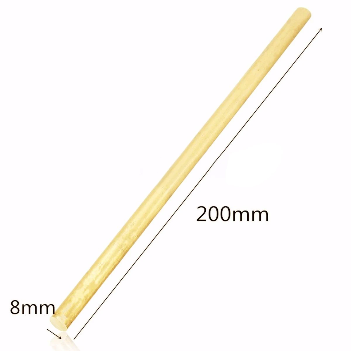 4/6/8/10/12mm DIY Hardware Brass Round Bar Rod Circular Wire Tube Modelmaking