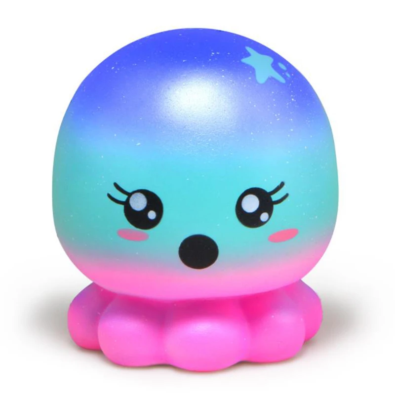 Jumbo Colorful Galaxy Octopus Squishy 