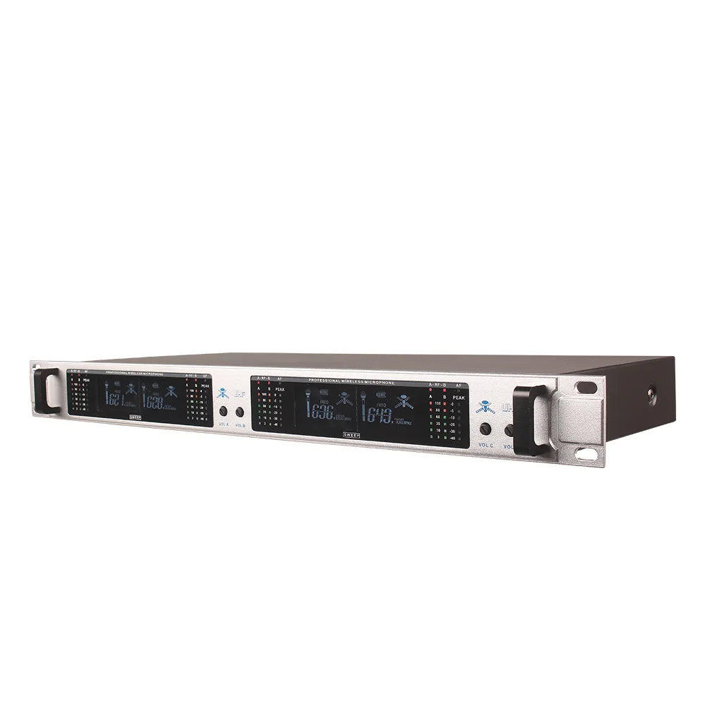نظام ميكروفون لاسلكي مهني 409GT 4-قناة UHF الديناميكي المهنية 4 سماعات طوق خط مؤتمر نظام ميكروفون لاسلكي مهني 409GT 4-قناة UHF الديناميكي المهنية 4 سماعات طوق خط مؤتمر