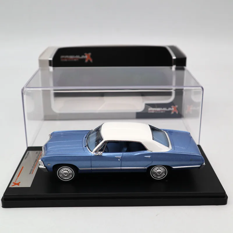 Премиум X 1:43 Chevrolet Impala Sport Sedan 1967 синий металлик PRD559 литье под давлением модели автомобилей Ограниченная серия Коллекция