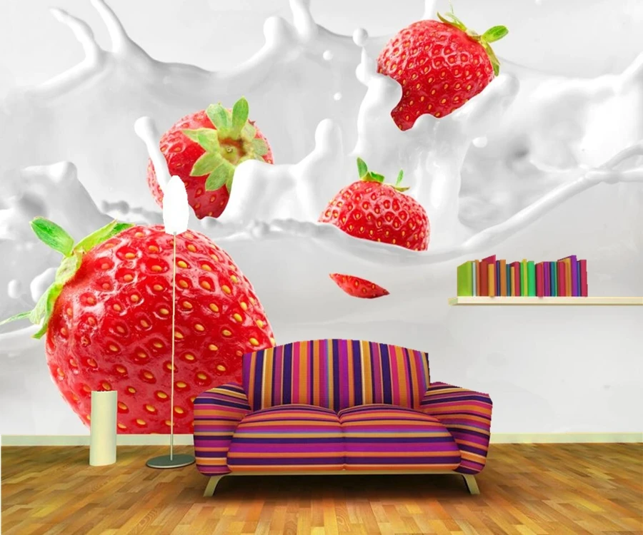 Papelデparedeイチゴミルク食品壁紙 レストランファストフードショップバーダイニングルームテレビ壁キッチン3d壁画 3d Mural Papel Depapel De Parede Aliexpress Papelデparedeイチゴミルク食品壁紙 レストランファストフードショップバーダイニングルームテレビ壁キッチン3d壁画 3d Mural Papel Depapel De Parede Aliexpress