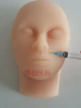 

silicone head educational model Injection skin suture practice facial model acupuncture massage