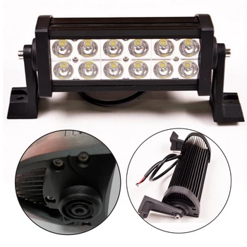 

4x4 led work light bar 2Pcs 36W 7 inch 3600LM Spot beam 12v 24v off road 2017 new arrival