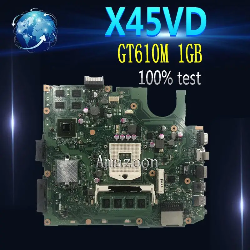 Материнская плата Amazoon X45VD на плате 4 Гб ОЗУ для For Asus X45V материнская ноутбука SLJ8E