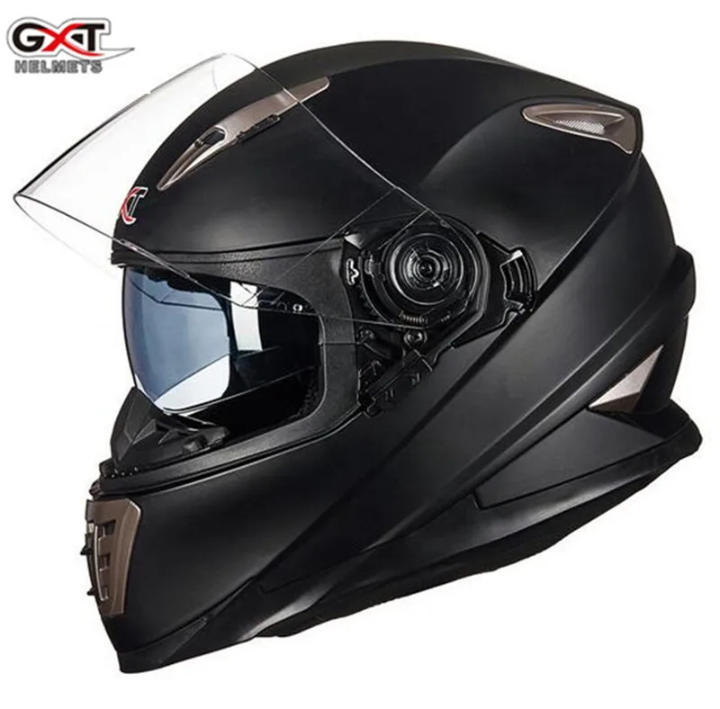 

GXT Motorcycle Helmet Double Lens Full Face Retro Scooter Helmets Motorbike Riding Helmet Men Motocross Helmet Casco Moto