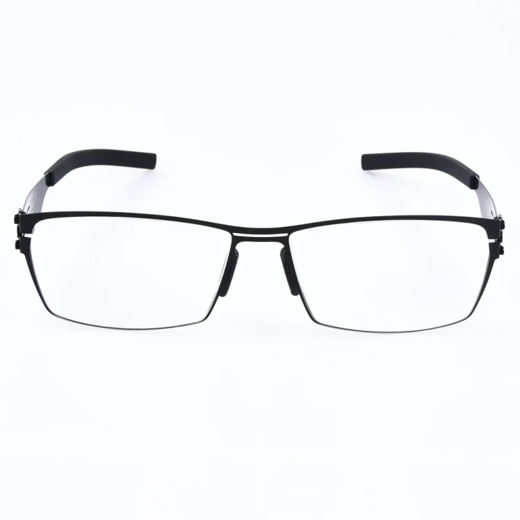 Немецкие брендовые дизайнерские Берлинские очки без винтов для мужчин и женщин, легкие оптические очки, оправа с клипсой, поляризованные солнцезащитные очки - Цвет оправы: Black frame