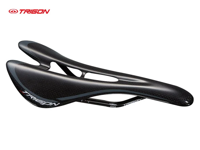 Best price at $159 Cheap Trigon VCS06 patented extreme light full carbon fiber racing road bike saddle bicycle carbon seat carbon saddle only 80g