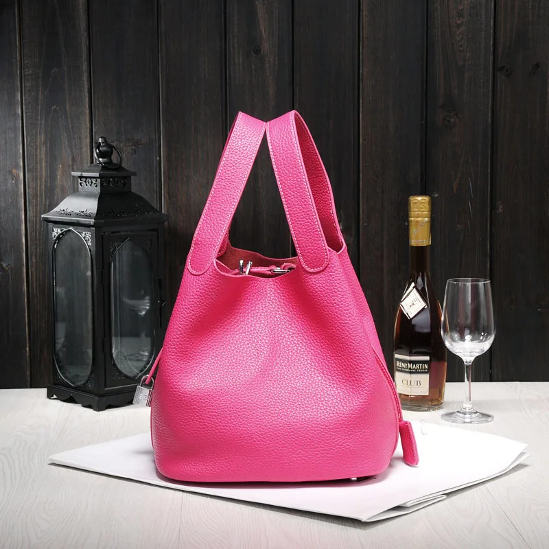 Простая сумка сумки на плечо женские сумки хозяйственная сумка - Цвет: Plum red 18CM