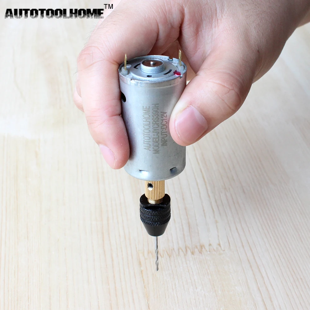 AUTOTOOLHOME миниатюрная ручная дрель с двигателем постоянного тока 12 В 1 А