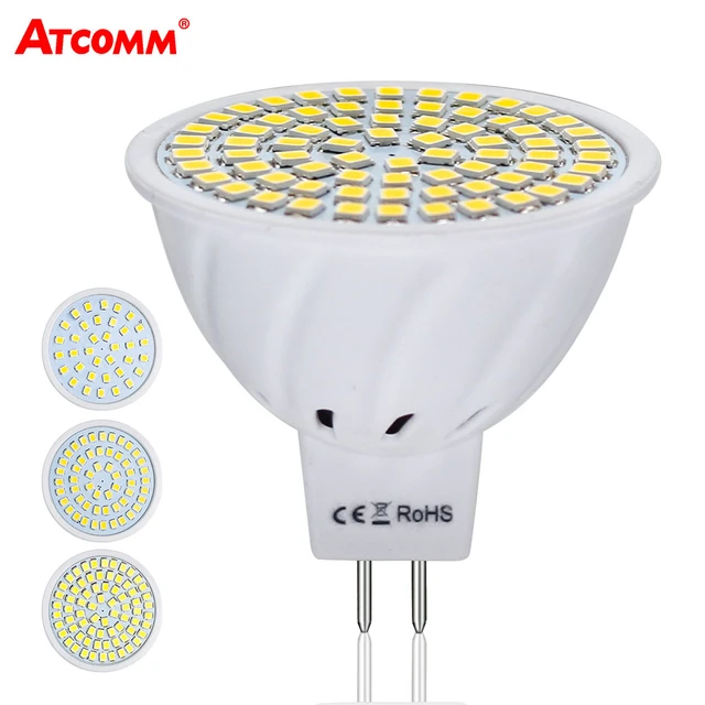 Mr16 Led Diode Lamp 12v 4w 6w 8w Ampoule Led Mr16 Spotlight Bulb 110v 220v  36 54 72 Leds Smd 2835 Chip High Lumen No Flicker - Led Bulbs & Tubes -  AliExpress