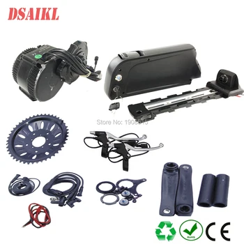 

EU US no tax 48v 750W BBS02b 8fun motor crank kits and 48V 10.4Ah 11.6Ah 13Ah 14Ah hailong bottle battery pack with charger