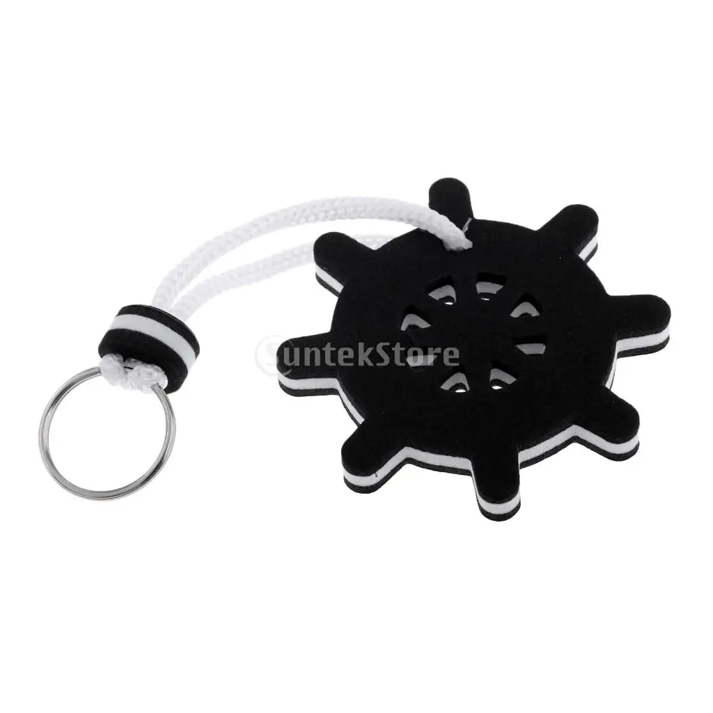 Surfboard / Anchor / Steering Wheel Shaped Foam Floating Key Ring Water Buoyant Keyring Marine Boating Sailing Boat Float