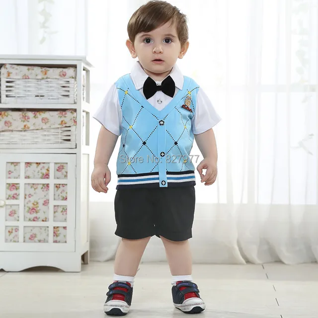 Most popular England Style 0 1 2 years old children clothes summer