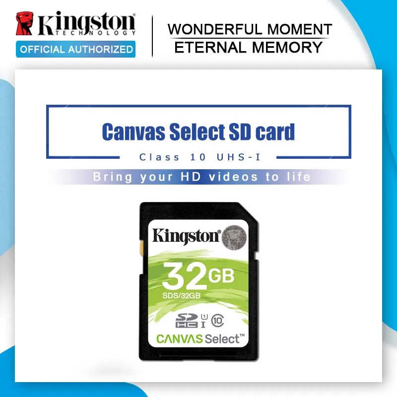 Оригинальная kingston SD карта 128 Гб 64 32 16 памяти класс 10 SDHC SDXC uhs i HD для ноутбуков DSLR