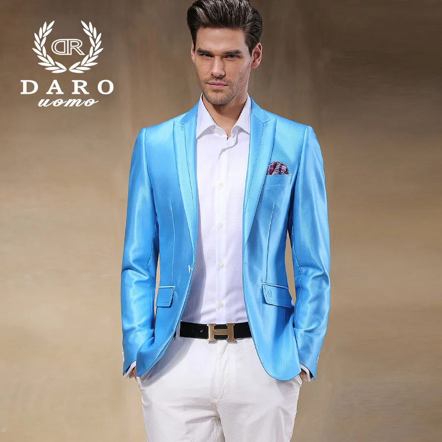 Aliexpress.com : Buy Brand DAROuomo Custom Made Men Suit Sky Blue Wedding Suits Groom Suit For