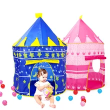 2 Colors Play Tent Portable Foldable Tipi Prince Folding Tent Children Boy Castle Cubby Play House Kids Gifts Outdoor Toy Tents 2 Colors Play Tent Portable Foldable Tipi Prince Folding Tent Children Boy Castle Cubby Play House Kids Gifts Outdoor Toy Tents