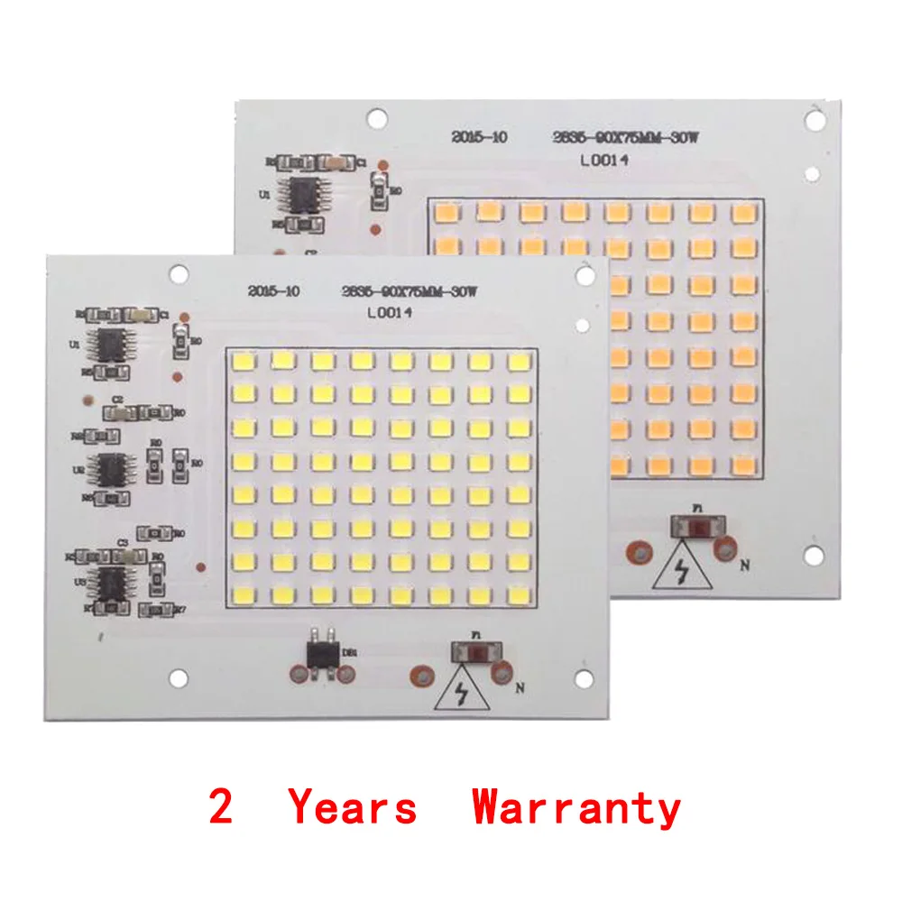 10 шт./лот Smart IC SMD светодиодные чипы лампа Вт 20 30 50 100 220 В DIY для наружного прожектора