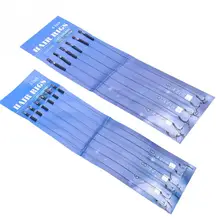 6 шт./кор. рыболовные крючки для ловли карпа готовая стяжка из высокоуглеродистой стали колючая крючок рыболовные Крючки 6#8#10# нейлоновая леска вертлюжная Рыбалка снасти аксессуар