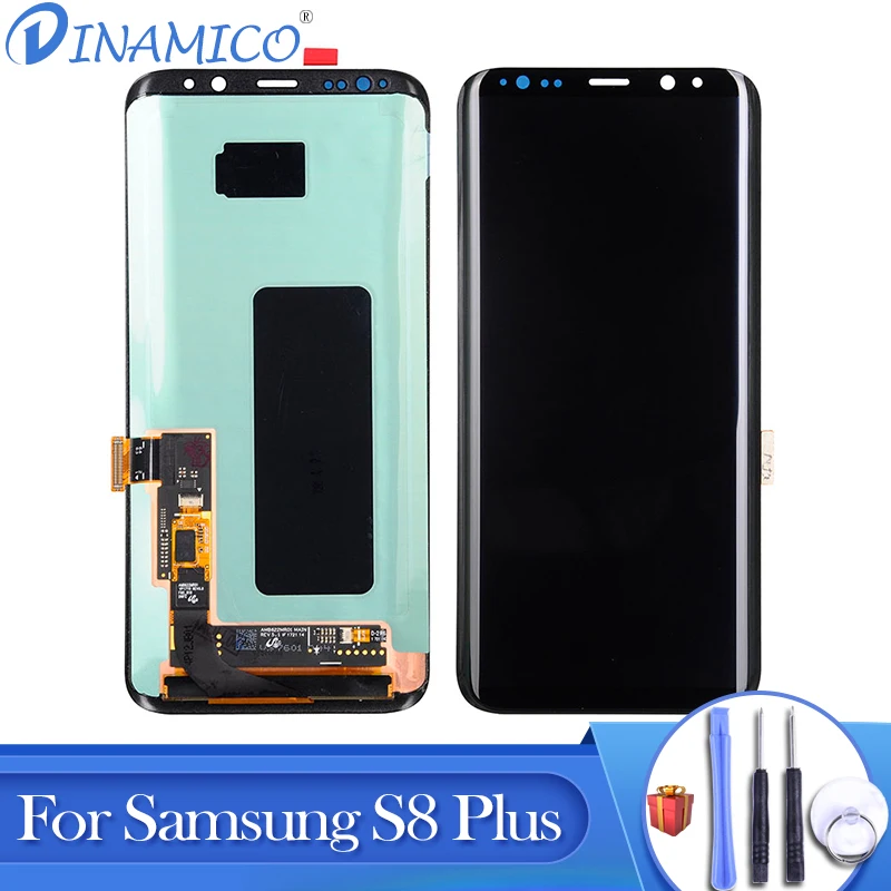 

Dinamico G955 Lcd For Samsung Galaxy S8 Plus Lcd With Touch Screen Digitizer Assembly G955F Display Free Shipping With Tools
