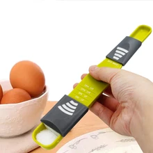 20 шт./лот, два конца, восемь киосков, регулируемая цифровая шкала, кухонные мерные ложки для приготовления кофе, сахара, инструмент для выпечки, Скидка 40