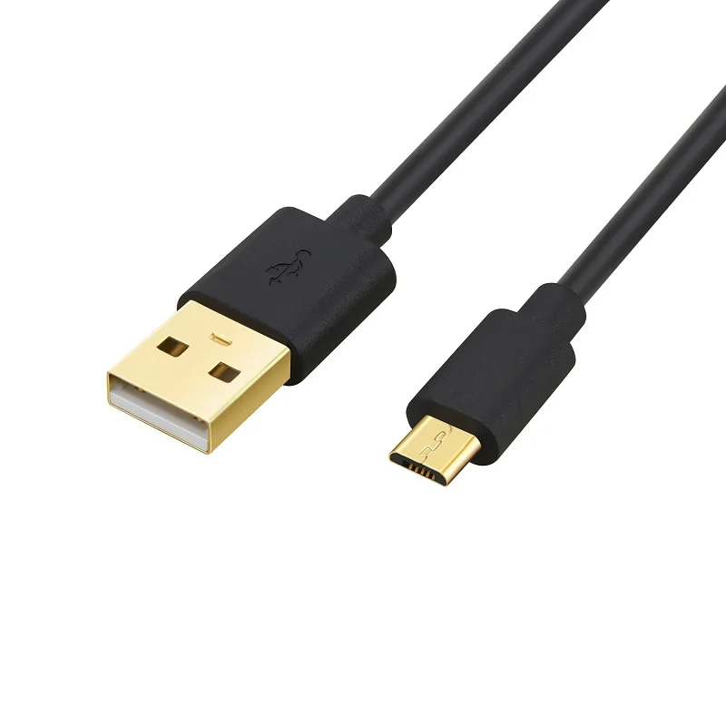 Lungfish кабель Micro usb быстрая зарядка USB кабель для передачи данных для samsung huawei Xiaomi LG Andriod кабели для мобильных телефонов 0,3 м 1 м 1,5 м 2 м 3 м - Цвет: black