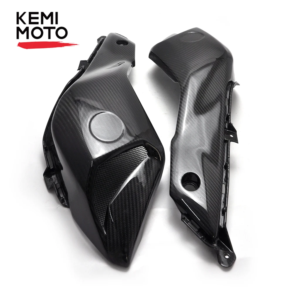 

KEMiMOTO Carbon Fiber Upper Side Air Intake Ram Scoop Panel Fairing For Yamaha FZ07 MT07 2014 2015 2016 Motorcycle FZ-07 MT-07