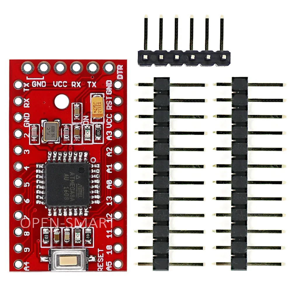 Открытый-SMART Pro Mini ATmega8 макетная плата для Arduino полезна для тестирования периферийного модуля, такого как светодиодный, зуммер, последовательный Bluetooth