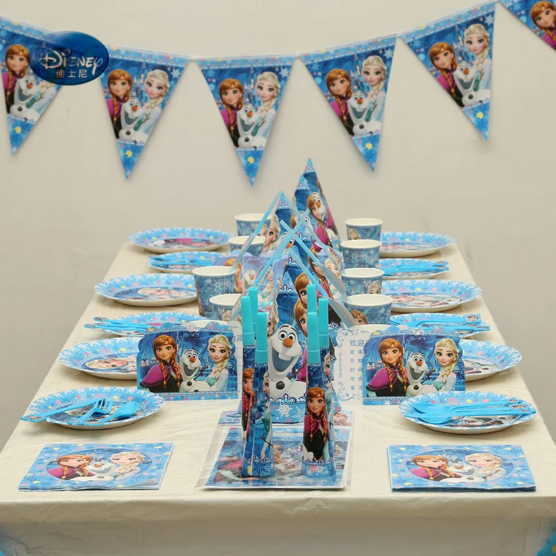

141pcs Suitable for 12 people High-quality Tableware Set total kids Children Birthday Party Supplies Decorations