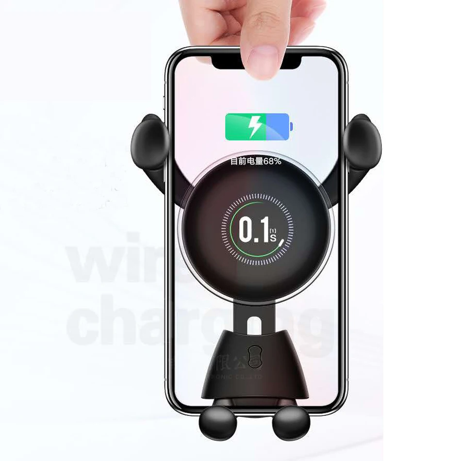 10W Qi Wireless Charger for iPhone XXS Max XR 8 Plus Visible Element Wireless Charging pad for Samsung S9 S10+ Note 9 855