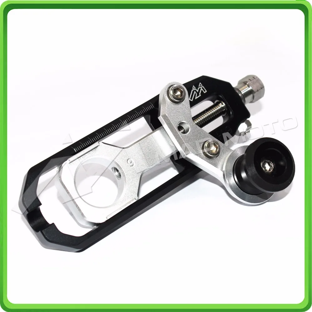 Motorcyclr Chain Tensioner Adjuster with spool fit for Honda CBR1000RR 2004 2005 2006 2007 CBR 1000 RR CBR1000 RR Black&Silver (5)