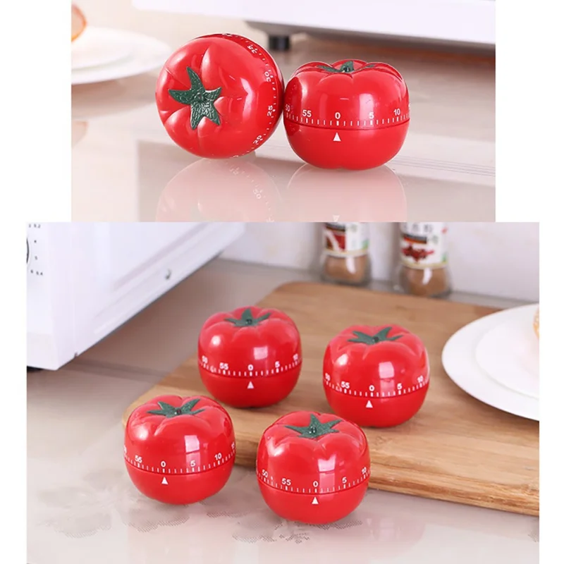 

Kitchen Cooking Tomato Timer Mechanical Alarm Clock Reminder Cooking Alarm Clock Kitchen Tools Mechanical Timer
