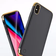 5500 мАч банк питания для iPhone X трехступенчатая пластина портативное зарядное устройство чехол для iPhone X чехол питания