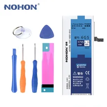 Original NOHON Battery For iPhone 6S 6GS Replacement Lithium Polymer Batteries Real Capacity 1715mAh Free Tools
