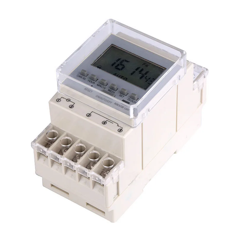 Уличный Управление лампой микрокомпьютерный таймер переключатель KG10D din rail DHC8A 220 V-240 V 50/60Hz цифровой ЖК-дисплей контроллер времени