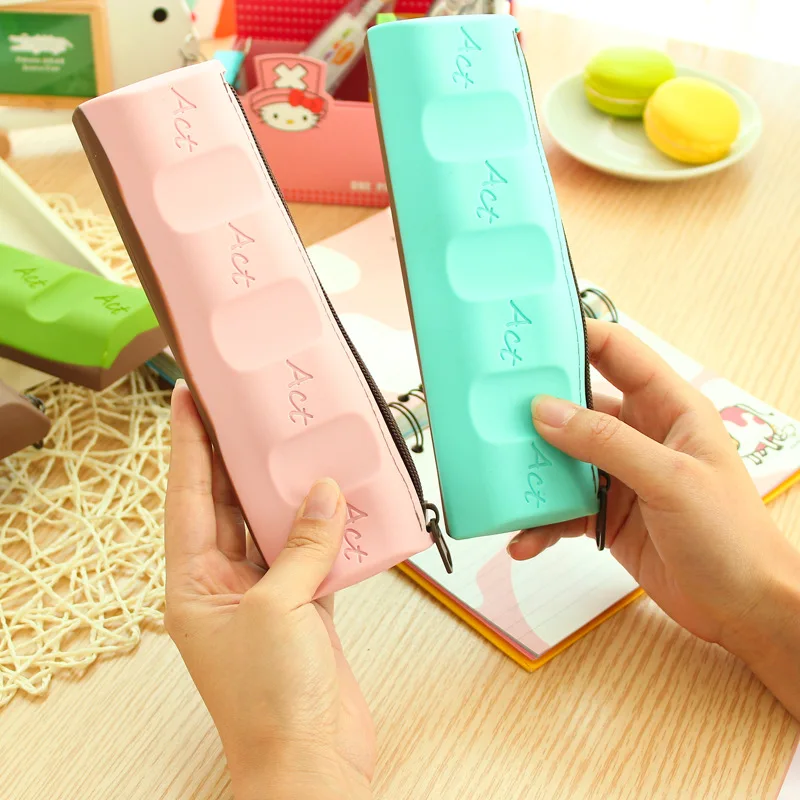 

chocolate pencil box Creative pencil case Silica estuches school astuccio scuola kalem kutu etui stifte school supplies