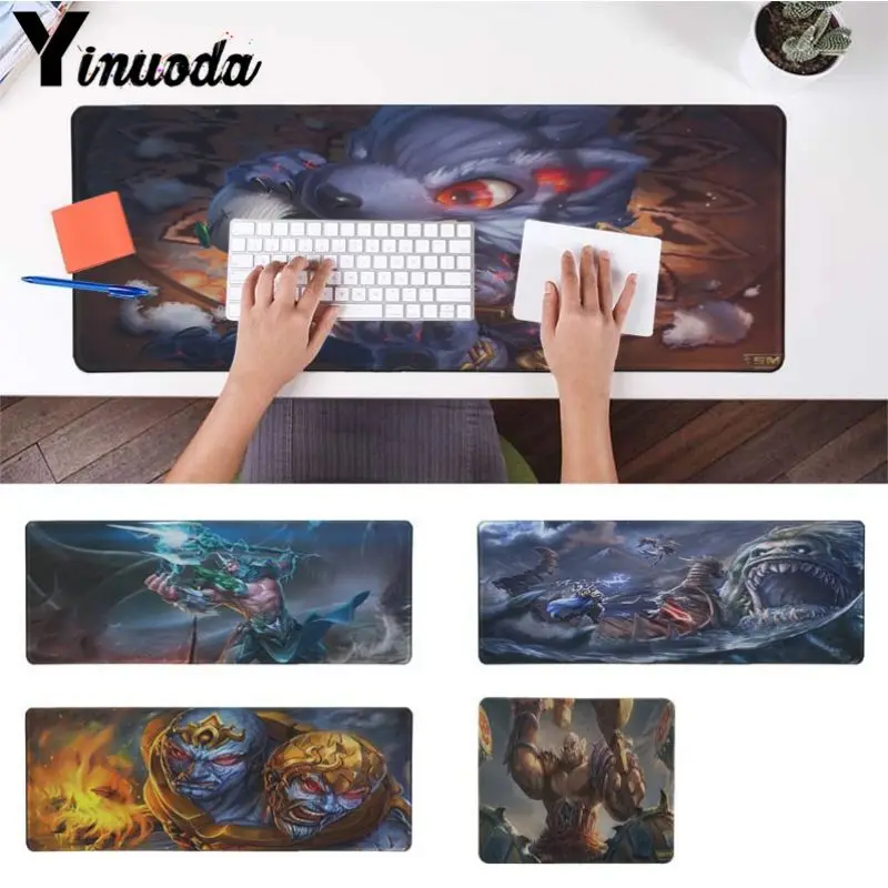 

Yinuoda SMITE DIY Design Pattern Game mousepad Anti-Slip Laptop PC Mice Pad Mat Big Lock Edge Mousepad For Rainbow Six