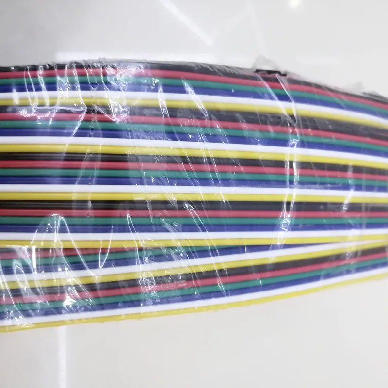 100 м 2 контактный 3 4 5 6 22AWG для светодиодов ленточный кабель Wire 5050 RGB WS2812B RGBW