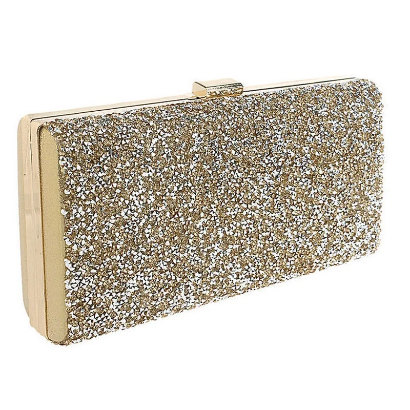 Gold Clutch Women Evening bags Diamond Rhinestone Clutches Crystal