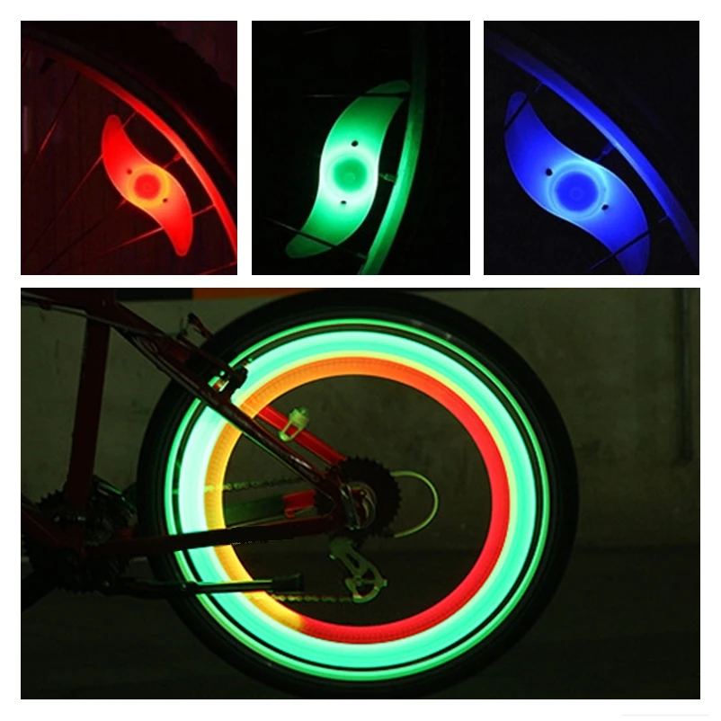Willow Форма светодиодный велосипедная спица свет Водонепроницаемый велосипед Светодиодное колесо Велоспорт принадлежности лампа