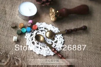 

Sealing wax spoon paint wax spoon wax stamp spoon bottled granules wax spoon pewits 6 pcs/lot