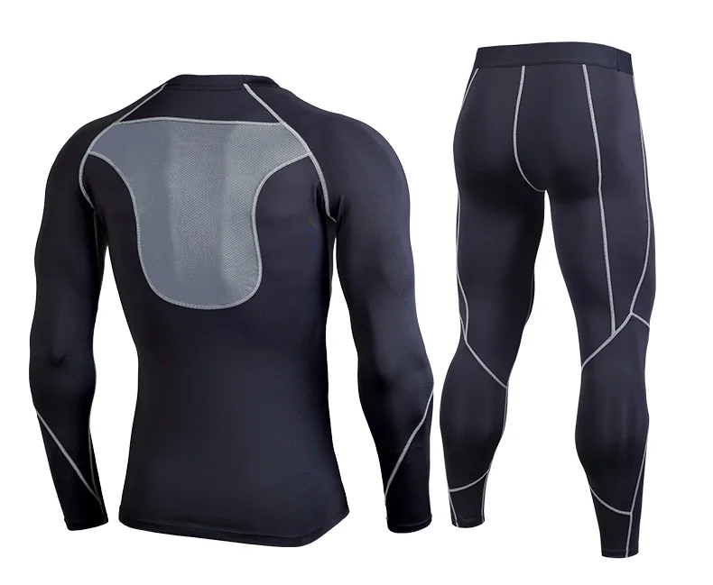 Men Rashguard Sportswear Male Long Sleeve Gym T Shirt Suits MMA Rashguard Fitness Running Shirt Crossfit Bodybuilding Men Shorts Mma (30)