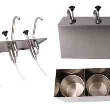 3 ковша диспенсер для соусов насос для выдавливания приправ дозирования из нержавеющей стали высокого качества ne