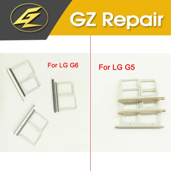 2PCS/ Lot For LG G5 H820 H830 H831 H840 H850 VS987 LS992 G6 SIM Card + SD Slot Tray Holder Reader Flex Cable Part | Мобильные