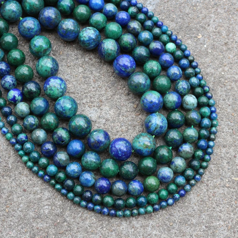 

Natural Stone Blue Decorative Pattern Carnelian Beads Round Loose Beads Ball 4/6/8/10/12mm Make DIY Bracelet Jewelry