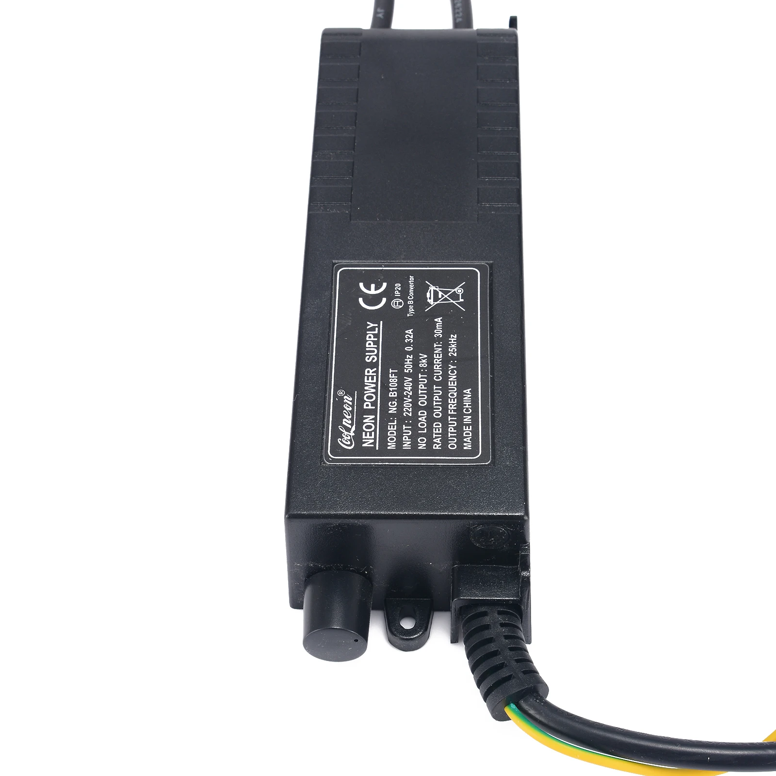 EU Plug Neon Transformer Power Supply With Dimmer Neon Adjust Ballast 8KV 220V 30mA For Indoor Use