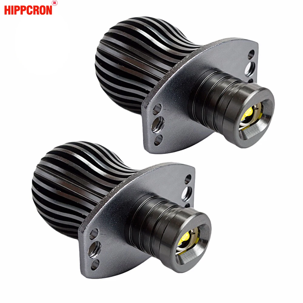 hippcron LED Marker Angel Eyes 2*20W 40W High Power White Color Halo Light for CREE LED Chips DRL for BMW E91 E90 hippcron LED Marker Angel Eyes 2*20W 40W High Power White Color Halo Light for CREE LED Chips DRL for BMW E91 E90