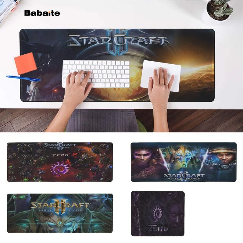 Коврик для мыши Babaite starcraft 2 коврик игровой из натурального каучука настольный