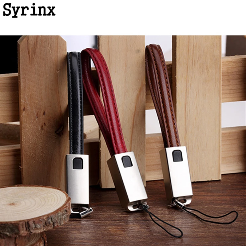 

SYRINX KeyChain Charger Cable Portable Charging Sync Data Cord USB For iPhone Samsung Micro USB Cable / For Lightning Type C